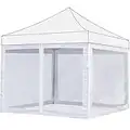 ABCCANOPY Mesh Sidewalls for 10' x 10' Pop-Up Tent Canopy, White (4 Sidewalls Only, NOT Including Frame and Top)