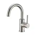 CREA Bar Sink Faucet, Prep Sink Faucet, Small Kitchen Sink Faucet Bathroom Faucet Pre Wet Mini Restroom Bath Utility Marine Outdoor Faucet, Brushed Nickel