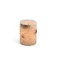 Everlasting Glow 3x4" Birch LED Candle, Timer Christmas, 3.9InL x 4.1InW x 4.5InH, Brown