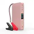 HALO Bolt Air +, Portable Vehicle Jump Starter, Air Compressor, & Power Bank with Digital Display, Rose