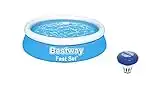 Bestway Pool set Komplett - Quick up Pool - Schwimmpool Rund für garten mit Reinigungsfilter - 183 x 51 cm