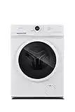 Midea MF10EW90B Energy-Saving Freestanding Washing Machine, BLDC Motor, Bright LED Display, Steam Care, Quick Wash, Various temp options, Prewash, 1400RPM, 9kg load, White