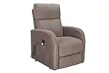 Sime Belle 2 Moteurs Amovible PERSONNALISÉ Fauteuil Relax releveur Dispositif Médical 2 Roues Doux Lavable Marron