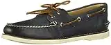 Sperry Men's Gold A/O 2-Eye Boat Shoe, Navy, 9.5 W US