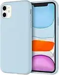 JETech Funda de Silicona Compatible iPhone 11 (2019) 6,1", Sedoso-Tacto Suave, Cubierta a Prueba de Golpes con Forro de Microfibra (Azul Claro)