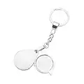 15X Loupe Bijoutier, Loupe de Poche Pliable Métal Petite Loupe Portable Loupe Grossissante Verre Grossissement 20mm Multifonction Porte-clés Pliant pour Bijoux Lecture Timbres Pièces de monnaie