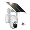 SOLIOM 3G/4G LTE Cellular Solar Security Cameras with SIM Card,Wireless Outdoor Battery Powered Camera Pan Tilt 355°View with 1080p Night Vision,No WiFi,Spotlight PIR Motion Sensor, S40