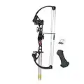 Bear Archery Brave Bow Set for Youth, Right Hand, Black