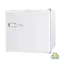 R.W.FLAME Upright Compact Freezer 1.2 Cu.ft, Freestanding Mini Freezer with Removable Shelf, Single Door, Adjustable Temperature Control, for Home, Office, Apartment(White)