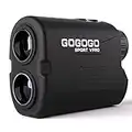 Gogogo Sport Vpro GS03 Laser Golf/Hunting Rangefinder, 6X Magnification Clear View 650/1200 Yards Laser Range Finder, Slope, Pin-Seeker & Flag-Lock & Vibration (650 Yard)