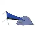 Eurohike Fully Waterproof Adventure Tarp, Tarp Shelter for Tents, Awning, Sunshade, Shelter, Backpacking, Festival Essentials, Camping Accessories, Camping Equipment, Blue, One Size