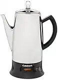 Cuisinart PRC-12FR Classic Stainless Percolator, Stainless Steel (Renewed),12 cups