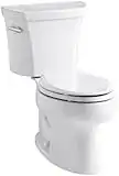 KOHLER K-3978-0 Wellworth Elongated 1.6 gpf Toilet, White