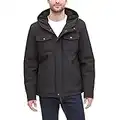 Dockers Men's Arctic Cloth Sherpa Storm Jacket, Black Soft Shell, Large