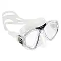 SEAC Men's One Mask Scuba, Snorkeling, Free Diving and Spearfishing with Protective Case, Prescription Options for Myopia (Nearsightedness), Clear, Small