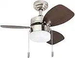 Honeywell Ceiling Fans Ocean Breeze, 30 inches, Contemporary LED Light Kit