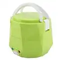 1.3L 24V 140W Mini Cuociriso per Camion Riscaldamento Lunch Box Vapore per Alimenti Fornelli Riso Bento Heater Scatola Pranzo Riscaldamento per il Conducente del Camion (Green)