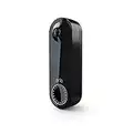 Arlo Essential Wire-Free Battery Operated Video Doorbell - HD Video, 180° View, Night Vision, 2 Way Audio, Direct to Wi-Fi No Hub Needed, Black - AVD2001B