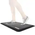 Duronic Anti-Fatigue Mat DM-MAT1, Large Office Sit Stand Desk Floor Mat, Ergonomic Support for Feet, Hips, Legs & Back, Comfort and Relief for Standing at Work or Kitchen, 81cm x 51cm - Black