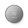 Google Nest Thermostat - Smart Thermostat for Home - Programmable WiFi Thermostat - Charcoal