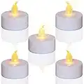 TEECOO Tea Lights,LED Candles Flickering Flameless Candles, 24-Pack Realistic Battery Operated Fake Candle