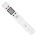 ECOiNVA iScan Scanner Wand Mini Pocket Portable Scanner A4 Scanner with LCD Screen, No WiFi Function (White)