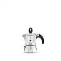 Bialetti Moka Dama Cafetera Italiana Espresso, 1 Taza, Aluminio, Plateado