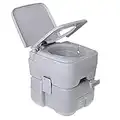 Jung Camry CR1035 Campingtoilette ohne Chemie, mit Spülwassertank 13L, bis 115kg, 20L Auffangbehälter mit Stopfen abnehmbar, Fester Stand, Mobile Toilette