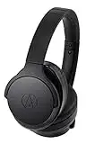 Audio-Technica ATH-ANC900BT QuietPoint Wireless Active Noise-Cancelling Headphones, Black, Adjustable