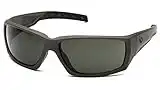 Venture Gear Overwatch Shooting Safety Sunglasses, Black, Forest Gray Anti-Fog Lens