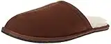 Amazon Essentials Men's Cozy Slipper, Dark Toffee Brown Microsuede, 11