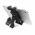 CLMCL Exercise Bike Tablet Holder,Treadmill Exercise Gym Tablet Mount - Adjustable Indoor Handlebar Bracket for iPad Pro 9.7, 10.5, 12.9, Air Mini 2 3 4 5 6, iPhone, Samsung Tab, 4.7-13" Tablets stand