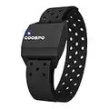 COOSPO Armband Heart Rate Monitor, Bluetooth ANT+ HR Optical Heart Rate Sensor for Sport Fitness, Rechargeable Dual HR Tracking Band IP67 HRM, Compatible with Peloton,Wahoo,Polar,Strava,Zwift,DDP Yoga