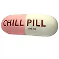 MRJ Products Chill Pill Pillow - Pink Preppy Cute Trendy Room Decor Aesthetic Throw Pillows, College Dorm Teenager Y2K Teacher Doctor Nurse Lawyer Student Friend Sister Birthday for her