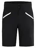 Ziener Damen Nasita X-function Fahrrad Shorts Rad Hose mit Innenhose Mountainbike Outdoor Freizeit atmungsaktiv schnelltrocknen, Black.white, 38 EU