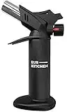 EurKitchen Culinary Torch Without Fuel Gauge,Black