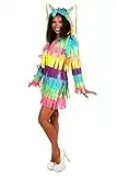 Tipsy Elves Funny Women's Adult Pinata Costume Dress - Pinata Halloween Costume Outfit: Small Multicolored