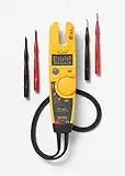 Fluke T5-600 Electrical Voltage, Continuity and Current Tester, Measures AC Current Up To 100 A Without Contact, Automatically Select AC/DC Voltage For Tests, Includes Detachable SlimReach Probe Tip