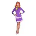 amscan 9906632 Disfraz oficial de Warner Bros Scooby Doo con licencia de Daphne Blake para mujer adulta, talla 14-16