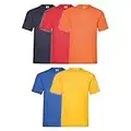 Fruit of the Loom T-Shirt pour hommes De 5 pièces PackRegular Coupe 11182V - Jeu De Couleurs I, XL