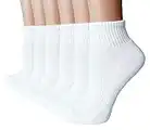 FORMEU Women's Anti-Blister Moisture Wicking Trainer Socks Athletic Ankle Quarter Cushion Compression Socks