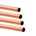 Tynulox 1/8" OD Pure Copper Tube (300mm, 4Pcs) 99.9% Copper Tubing 110 Copper Seamless Round Tubing for Refrigerator, Jewellery and Industry