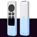 elago R2 Slim hülle Case Kompatibel mit Apple TV 4K Siri Remote 3. Generation (2022) und 2. Generation (2021) (Nachtglühendes Blau)