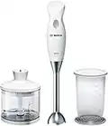 Bosch Elettrodomestici MSM6B500 CleverMixx Mixer a Immersione, 350 W, 1 Liter, 1 Decibel, plastica, Bianco