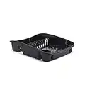 Whitefurze Dish Drainer, Plastic, Black, Large