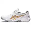 ASICS Men's Gel-Rocket 10 Indoor Court Shoes, 9, White/Pure Gold