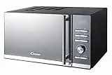 Candy CMGE23BS Forno a Microonde con Grill, 23 Litri, 900W, Piatto girevole diametro 245 mm, 6 Livelli di Potenza, Libera Installazione, 48.3x 39x28.1 cm, Nero