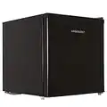 Cookology MFR45BK Small Table Top Mini Fridge for Counter Tops 46 Litre Capacity, Reversible Door, Adjustable Temperature Control and Legs with Chiller Box - In Black