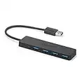 Anker Hub USB 3.0 4 Porte per Trasferimento Dati - Hub USB Multiporta Ultra Sottile (1 cm di spessore) per Trasmissione Dati Alta Velocità (5 Gbps) e Sincronizzazione