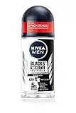 NIVEA MEN Black & White Invisible Original Deo Roll-On (50 ml), Antitranspirant mit Anti-Flecken-Formel und ohne Alkohol, Deodorant mit 48h Schutz und NIVEA MEN Pflegekomplex